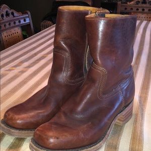Vintage Frye Campus Brown Short Boot